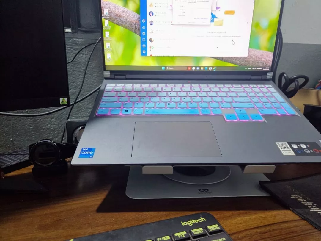 Giá Đỡ Laptop GOOJODOQ 360° Tản Nhiệt Tốt, Đặt Quạt Được, Chắc Chắn 10kg, Gấp Gọn