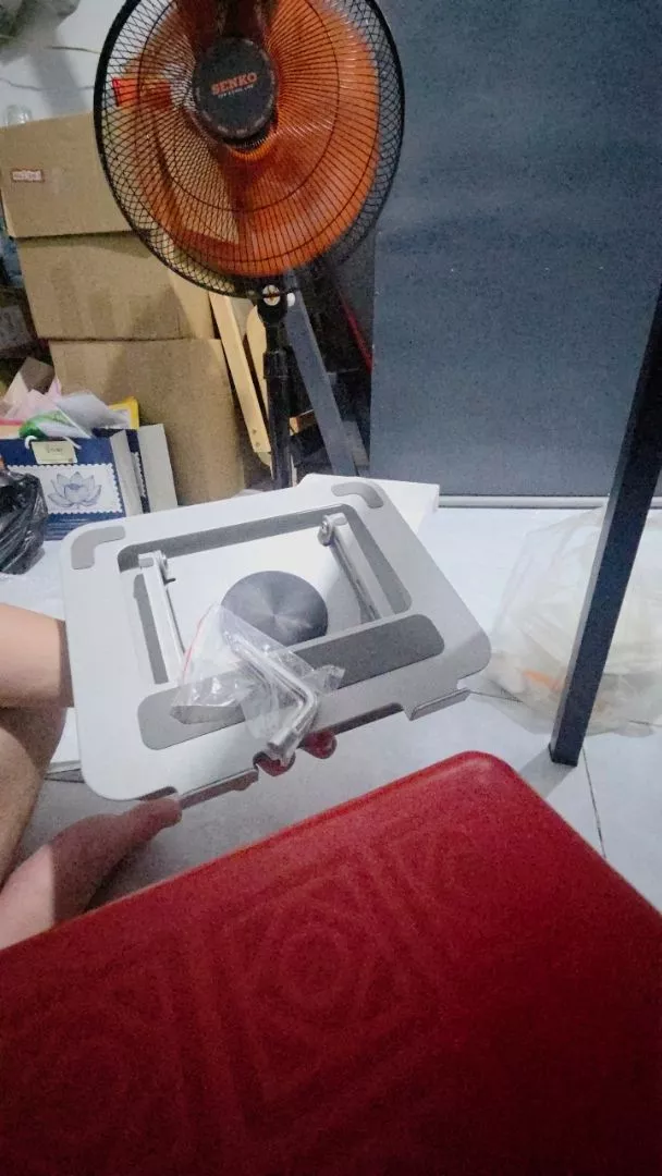 Giá Đỡ Laptop GOOJODOQ 360° Tản Nhiệt Tốt, Đặt Quạt Được, Chắc Chắn 10kg, Gấp Gọn