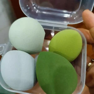 BỘ 4 MÚT TRANG ĐIỂM SIÊU MỀM | Hộp Đựng Cao Cấp | PHI LATEX Không Kích Ứng | Dùng Khô/Ướt Tán Phấn Mịn