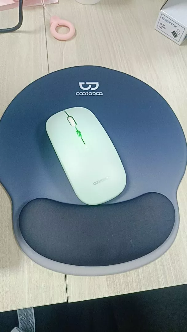 Lót chuột công thái học GOOJODOQ có kê tay 14mm & đế chống trượt, bền và dễ vệ sinh