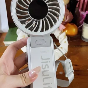 Quạt cầm tay tích điện Jisulife Life 7 5 cấp độ gió 3600/5000mAh - Sử dụng lên đến 12h - Chính hãng - BH 12 tháng