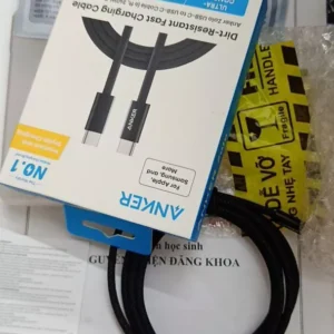 [LIVE] ] Cáp sạc nhanh ANKER Zolo USB-C to USB-C cho iPhone 15-17- Android -Laptop| Công suất 240W | Chip E-Maker- A8060