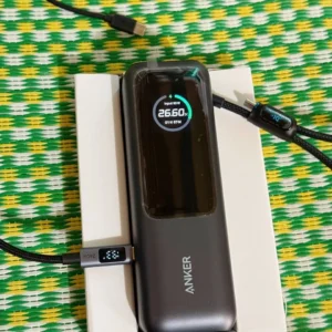 Sạc dự phòng ANKER Zolo 25kmAh | Công suất 165W | Tích hợp 2 cáp USB-C rút gọn | Có màn hình - A1695