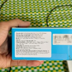 Sạc dự phòng ANKER Zolo 25kmAh | Công suất 165W | Tích hợp 2 cáp USB-C rút gọn | Có màn hình - A1695