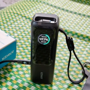 Sạc dự phòng ANKER Zolo 25kmAh | Công suất 165W | Tích hợp 2 cáp USB-C rút gọn | Có màn hình - A1695