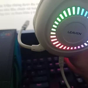 Tai nghe chụp tai Gaming Leaven G75 - Âm thanh 7.1 - LED RGB - Kết nối Dây USB