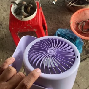 GOOJODOQ Quạt turbo Để Bàn 2 Trong 1 Vừa Là Quạt Vừa Là Đồng Hồ,100 Mức Gió,Màn Hình Số,Pin 4000mAh