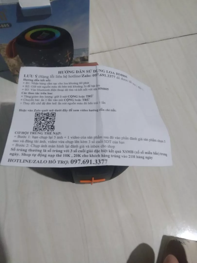 Loa hm805 có thể ghép đôi 2 loa, công suất 8w loa nghe nhạc bass căng