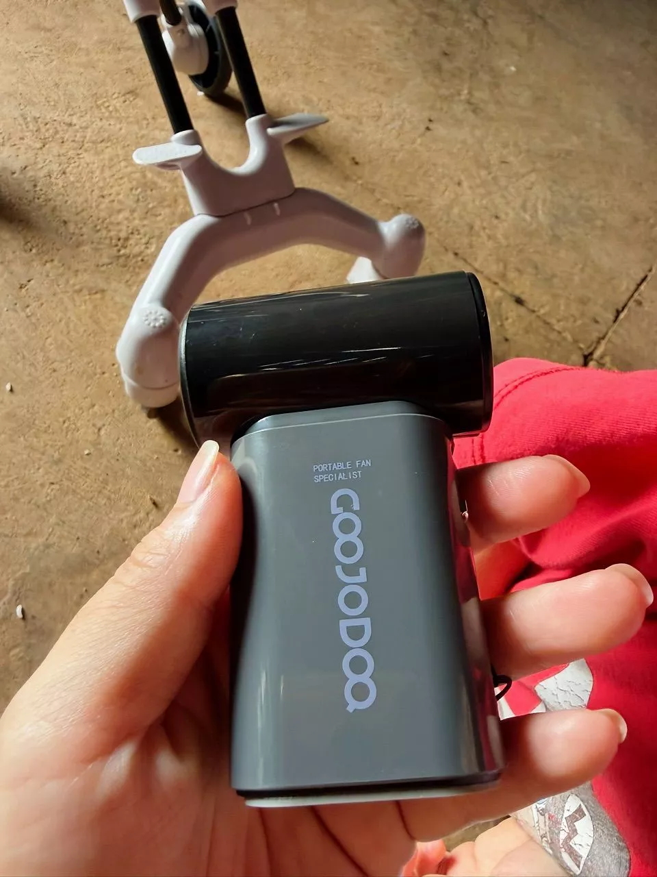 Quạt mini GOOJODOQ Turbo tốc độ cao 4000mAh Quạt bỏ túi di động tăng cường sức gió gấp 10 lần