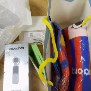 Goojodoq Quạt Camera 2in1 Xoay 180° Màn Hình 1.3