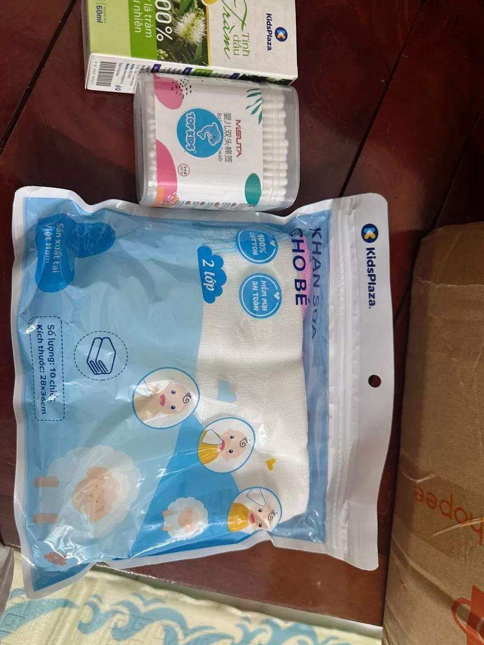 Set 10 khăn sữa cho bé xuất Nhật Kids Plaza 2 lớp/3 lớp/ 4 lớp