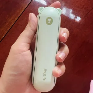 Quạt Cầm Tay Mini 3 Trong 1 JISULIFE F8 2000mAh Tích Hợp Sạc Dự Phòng, Đèn Pin Siêu Sáng Chính Hãng - Bảo Hành 12 Tháng