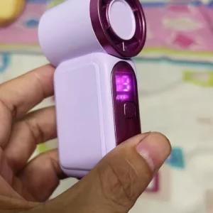 Quạt Tích Điện Cầm Tay Mini Dễ Thương – 100 Cấp Độ Gió, Pin Mạnh, Mát Lạnh Cả Ngày