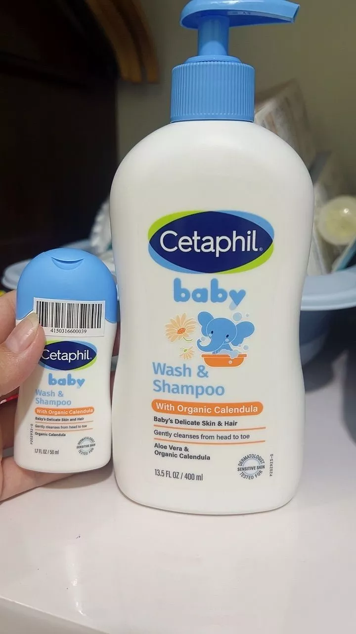 Sữa Tắm Gội Trẻ Em Cetaphil Baby Organic Calendula Tinh Chất Hoa Cúc 400ml