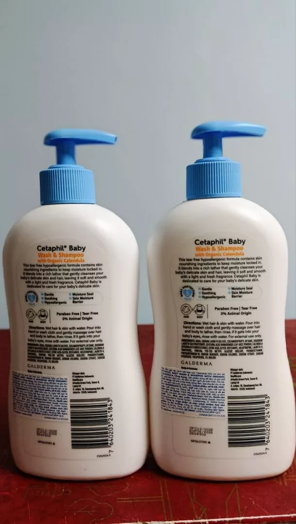 Combo 2 Sữa tắm gội trẻ em tinh chất hoa cúc Cetaphil 400ml