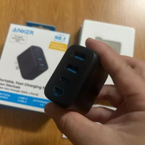 Củ sạc nhanh Anker Zolo 70W | 4 cổng (3 cổng USB-C & 1 cổng USB-A) | Chân gập gọn nhẹ | Sạc nhanh đa thiết bị - A121C