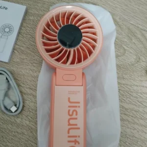 Quạt cầm tay tích điện Jisulife Life 7 5 cấp độ gió 3600/5000mAh - Sử dụng lên đến 12h - Chính hãng - BH 12 tháng
