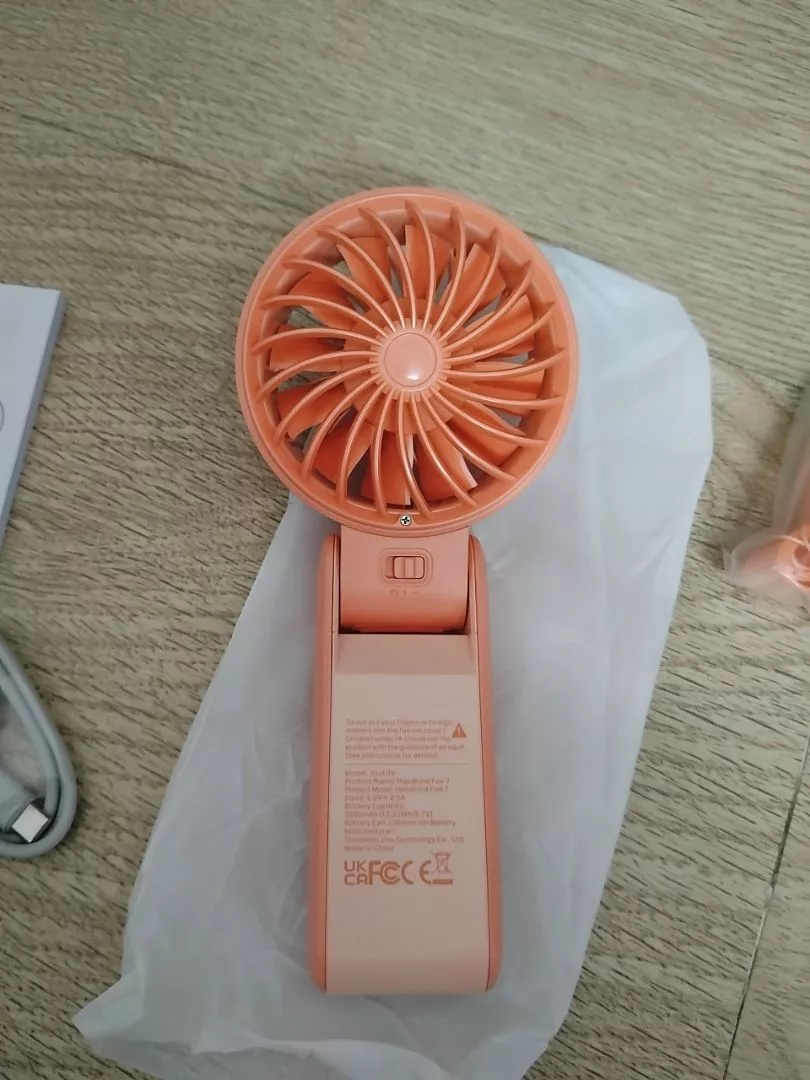 Quạt cầm tay tích điện Jisulife Life 7 5 cấp độ gió 3600/5000mAh - Sử dụng lên đến 12h - Chính hãng - BH 12 tháng