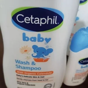 [Cetaphil X Hannah] Combo 2 Sữa tắm gội dịu lành Cetaphil Baby Wash & Shampoo with Organic Calendula 400ml/chai