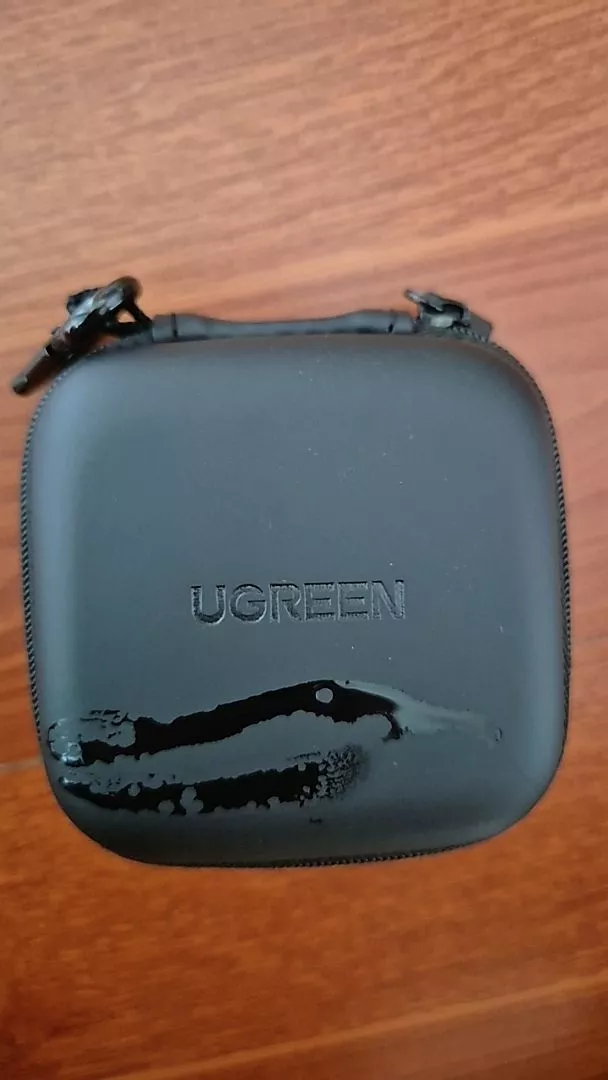 UGREEN Hộp Đựng Tai Nghe Chống Thấm Nước Có Khóa Kéo Kích Thước 8x8x4cm Tiện Dụng
