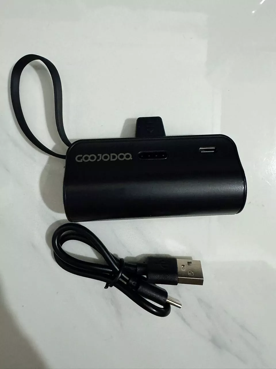 GOOJODOQ 4000mAh Mini Power Bank Sạc di động Type-C và phích cắm cho điện thoại/đồng hồ/tai nghe