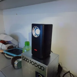 Máy chiếu GOOJODOQ 1080P có tính năng lấy nét điện tử, độ sáng 160 ANSI lumen, cổng Type-C và Wi-Fi băng tần kép