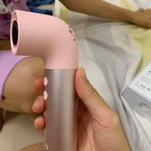 GOOJODOQ 150G Quạt tốc độ cao cầm tay siêu nhẹ Thiết kế ống nước sáng tạo Tay cầm hợp kim nhôm thể tích không khí mạnh hơn 10 lần