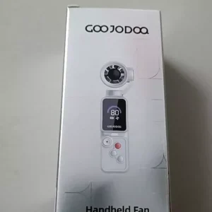 Quạt Cầm Tay GOOJODOQ Siêu Tốc Động Cơ 18000 RPM,Gió Mạnh 10 m/s,100 Cấp Độ,Màn Hình LED,Pin 1800mAh