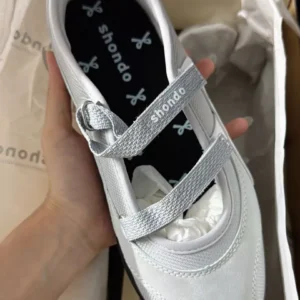 Giày Búp Bê Ballet Sneaker Nữ Minie Shondo Đế Bệt Vải Mesh Quai Dán Nhiều Màu