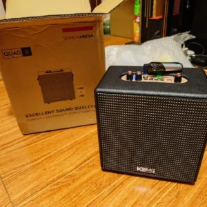ACNOS QUAD 8 Loa chính hãng, giá bán vượt thời gian, bluetooth karaoke mini di động SONCAMEDIA, Kèm 1 micro
