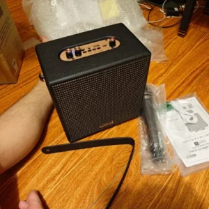 ACNOS QUAD 8 Loa chính hãng, giá bán vượt thời gian, bluetooth karaoke mini di động SONCAMEDIA, Kèm 1 micro
