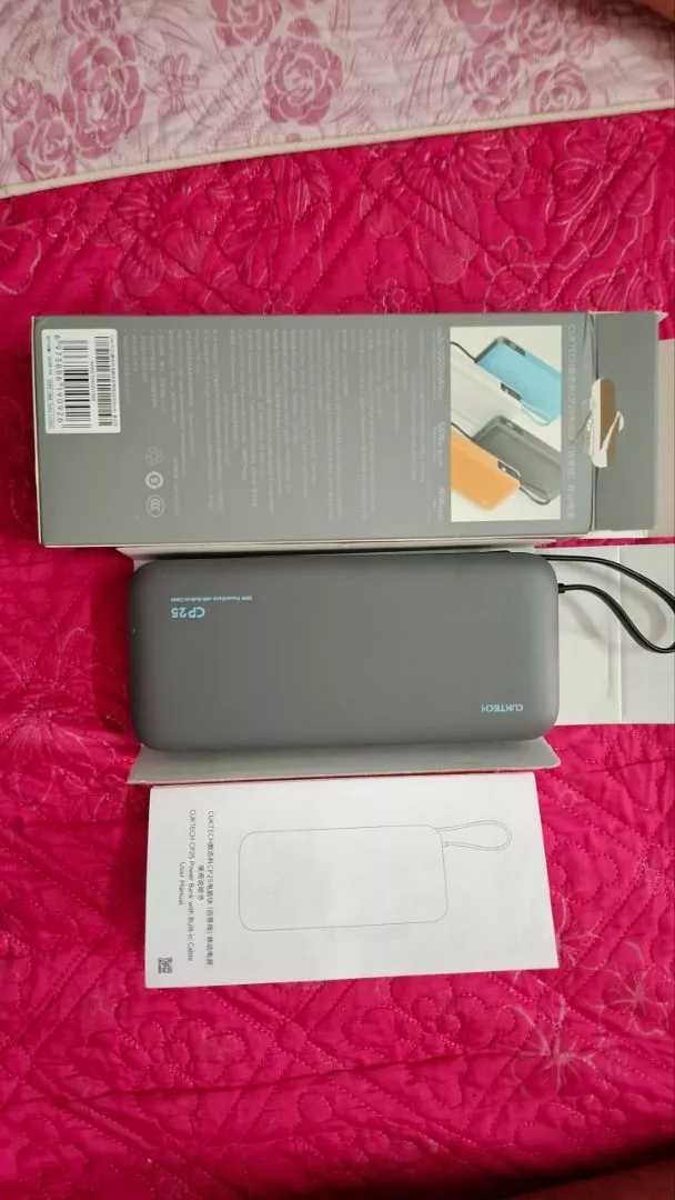 【Được chứng nhận CCC】CUKTECH Sạc Nhanh 55W 20000mAh – Tích Hợp Dây, Hỗ Trợ Xiaomi 55W Samsung 45W Laptop 45W iP 16/15/14