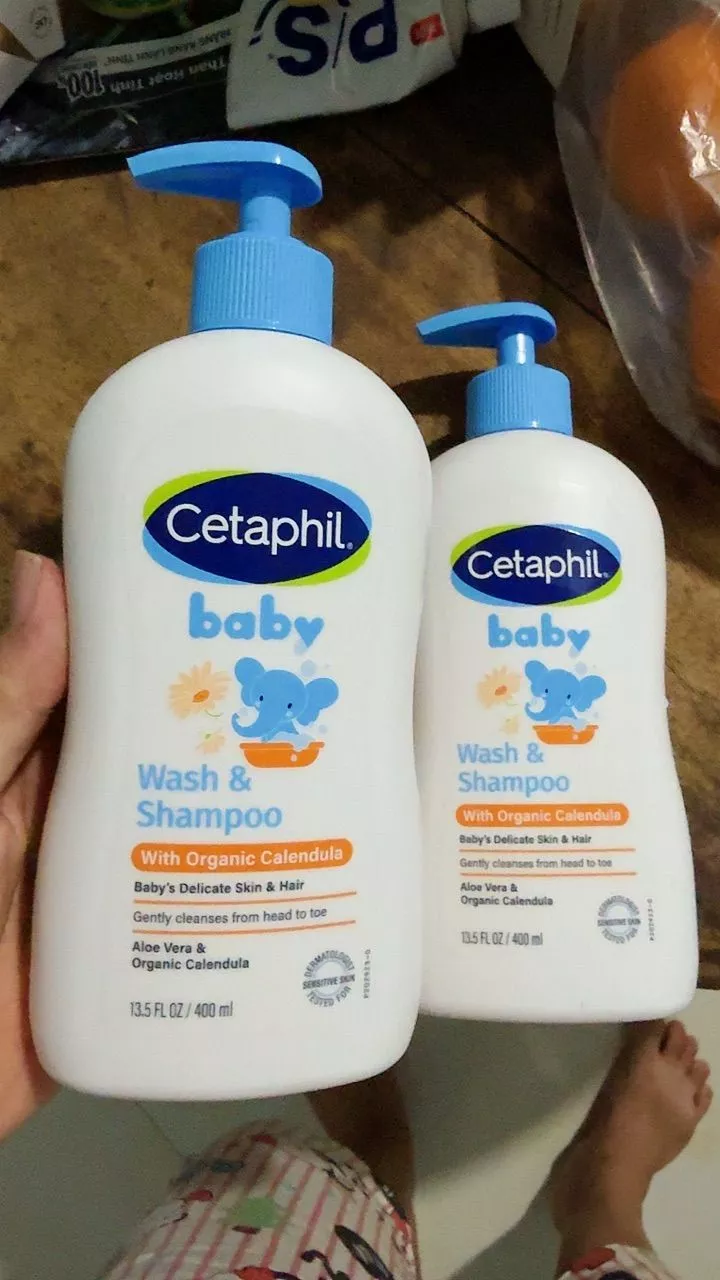 Combo 2 Sữa tắm gội trẻ em tinh chất hoa cúc Cetaphil 400ml