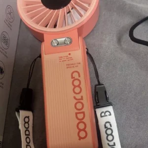 Quạt Goojodoq 4000mAh tốc độ cao Năng lượng mặt trời Quạt cầm tay Turbo100 Gear Wind có thể gập lại