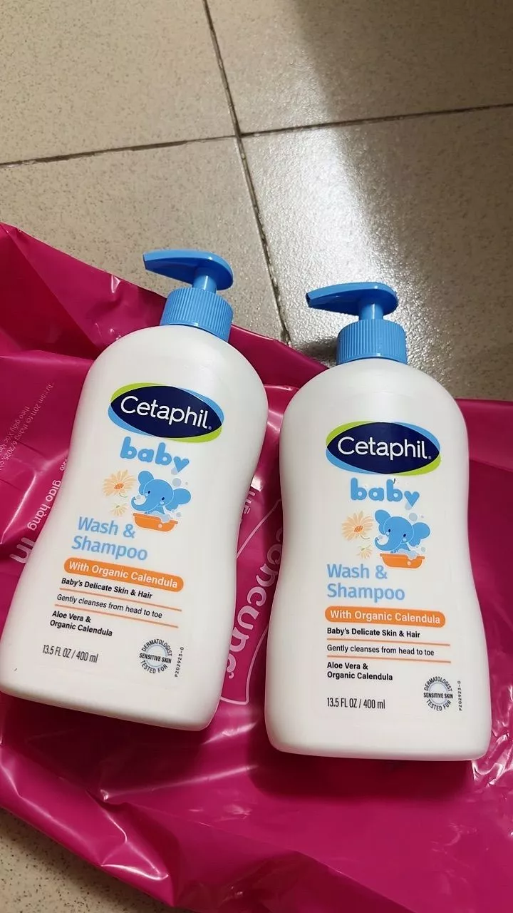 Combo 2 Sữa tắm gội trẻ em tinh chất hoa cúc Cetaphil 400ml