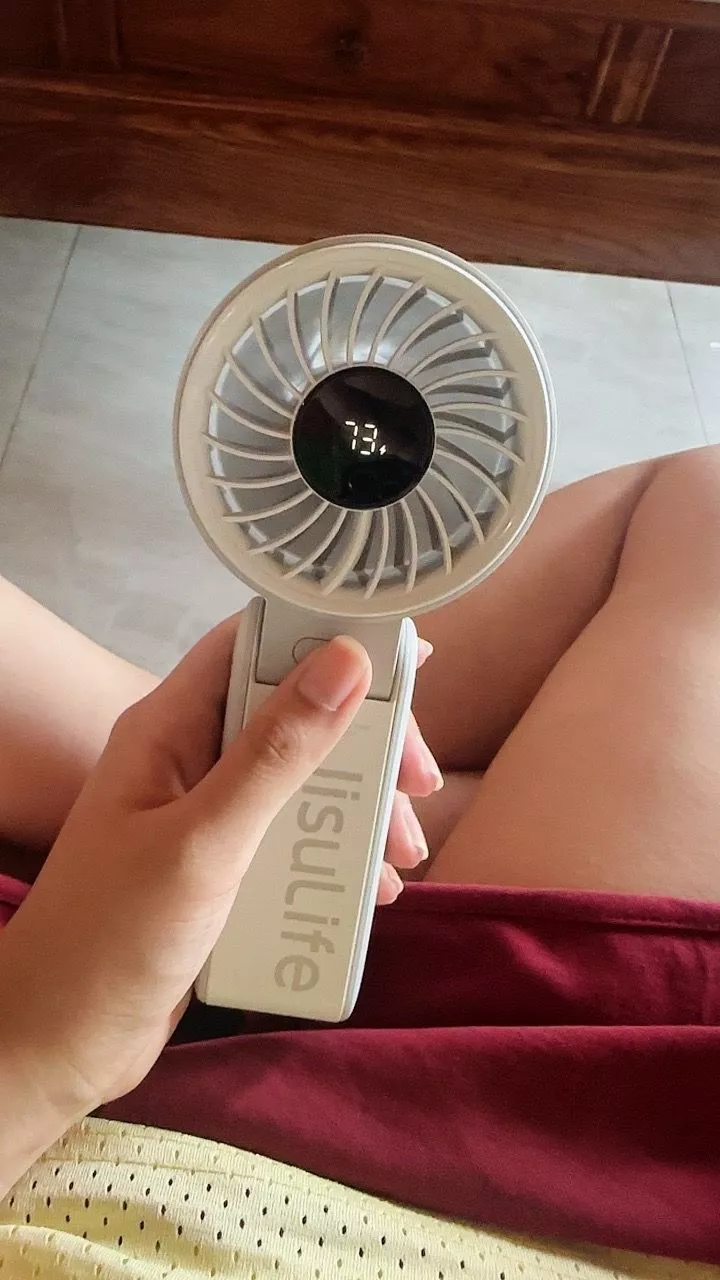 Quạt cầm tay tích điện Jisulife Life 7 5 cấp độ gió 3600/5000mAh - Sử dụng lên đến 12h - Chính hãng - BH 12 tháng