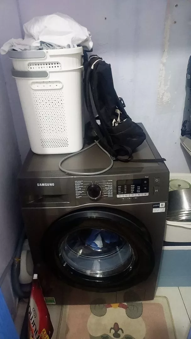 Máy Giặt Samsung Cửa Trước 9.5 kg WW95TA046AX/SV - Giặt Hơi Nước Diệt Khuẩn, màu Inox