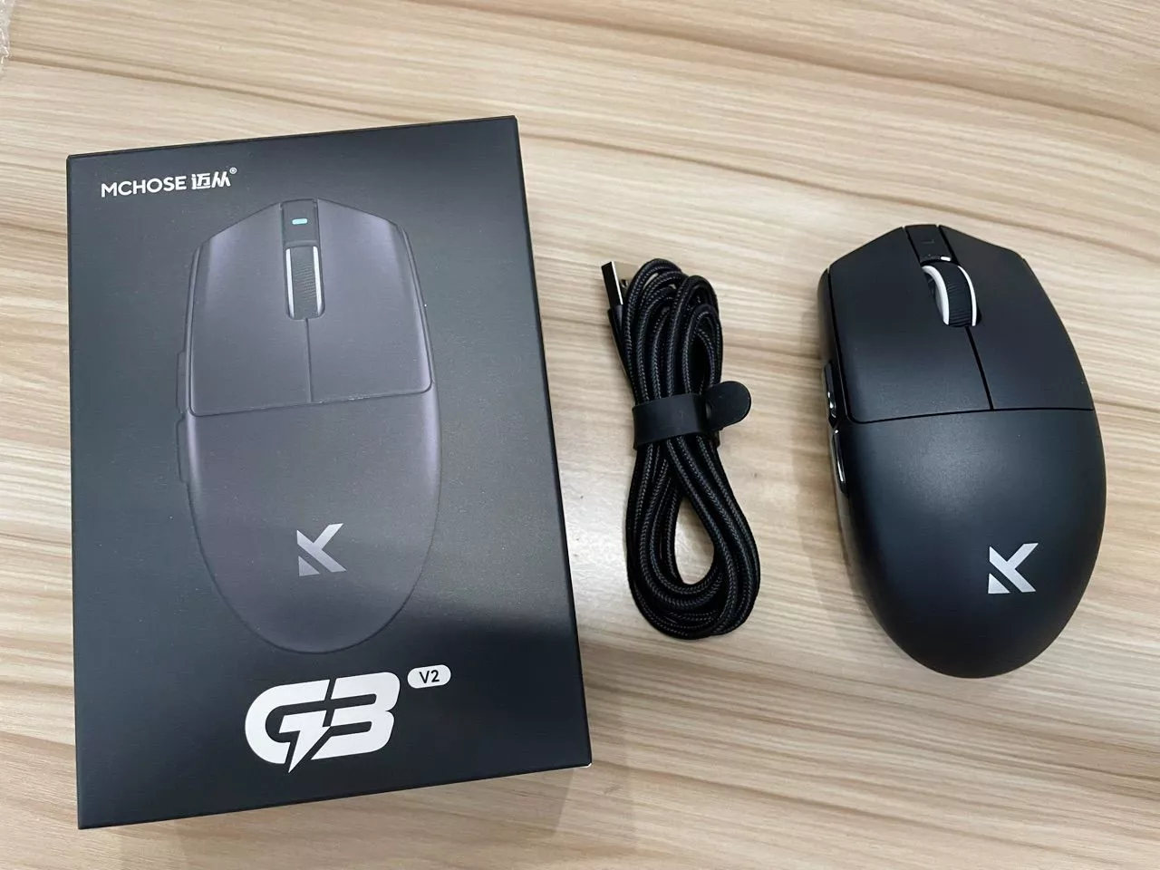 Chuột không dây Mchose G3 V2 - 3 mode kết nối - Pin 800mah - Chip 3311 - DPI 22000