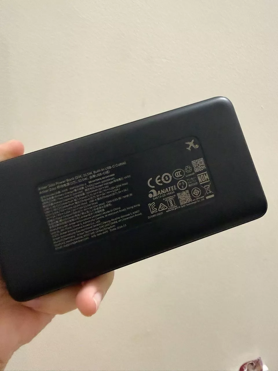 Sạc dự phòng ANKER Zolo 20kmAh 45W | 2 cổng 1C1A | Tích hợp 2cáp USB-C cho iP15/16/17/Samsung | Sạc nhanh - A1681C