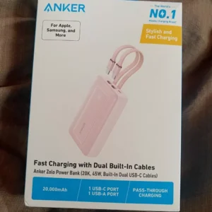 [SVIP] Sạc dự phòng ANKER Zolo 20kmAh 45W | 2 cổng 1C1A | Tích hợp 2cáp USB-C cho iP15/16/17/Samsung - A1681C
