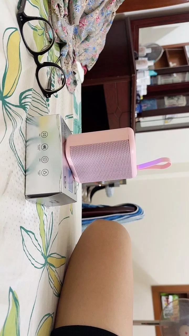 GOOJODOQ Loa Bluetooth Vải Chiếu Sáng RGB Chất Lượng Cao Hi Fi Chất Lượng Âm Thanh Hỗ Trợ Phát Lại TF / USB