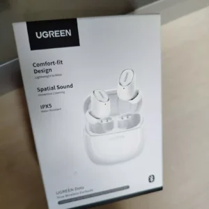 Tai nghe UGREEN Dots Bluetooth 6.0TWS Hỗ trợ 2 Mic Bộ mã âm AAC / SBC Âm thanh âm thanh Hi-Pure Âm thanh không gian Âm có độ trễ thấp Điều khiển ứng dụng Tai nghe không dây