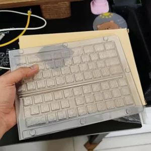 Hộp đựng keycap bàn phím cơ bìa carton cứng cáp chống bụi khay nhựa trong suốt lưu trữ sưu tập keycap