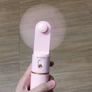 Quạt cầm tay mini 3 tốc độ GOOJODOQ 2500Mah kèm pin sạc dự phòng Type-C để sử dụng ngoài trời