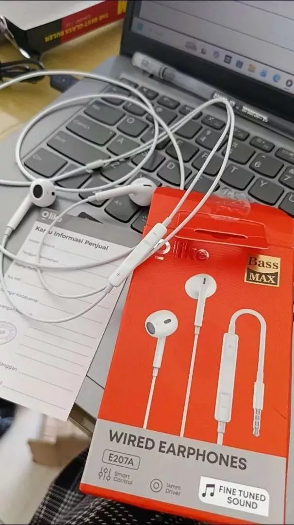 Olike E207 Tai Nghe Có Dây Bán In-Ear Tai nghe có dây iPhone 3.5mm/Lightning/Type-C Có Mic Gọi HD Âm Thanh HiFi Bass Sâu Chống Trễ Cho iPhone Samsung Xiaomi OPPO Huawei Điện Thoại Laptop PC Máy Tính Bảng