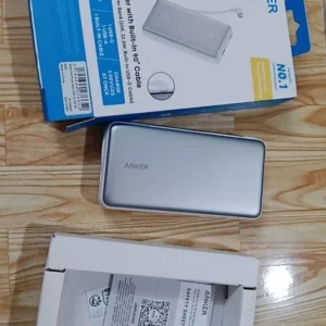 Sạc dự phòng ANKER Zolo 20kmAh 45W | 2 cổng 1C1A | Tích hợp 2cáp USB-C cho iP15/16/17/Samsung | Sạc nhanh - A1681C