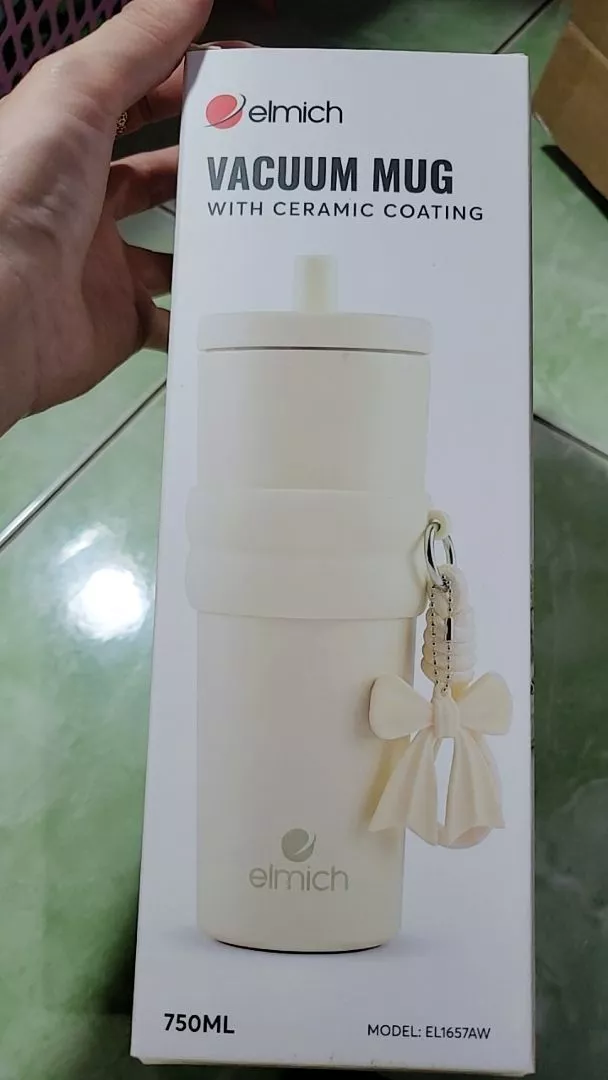 Cốc giữ nhiệt inox 316 Elmich phủ ceramic EL1670/1657 dung tích 750ml