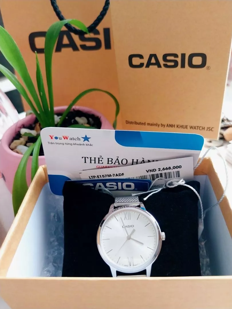 Đồng Hồ Nữ Dây Kim Loại Chính Hãng CASIO LTP-E157M-7ADF