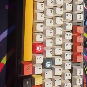 Keycap Mario Đỏ PBT – 126 Phím – Profile Cherry – Dành Cho Bàn Phím Cơ
