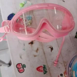 Kính Bơi Trẻ Em góc nhìn rộng có nút bịt tai Viền Silicon Mềm Mại Chống Nước Tuyệt Đối Không Đau Hằn